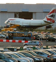 Aeroplane at Cardiff Airport