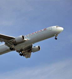 Canada Airlines jet in flight