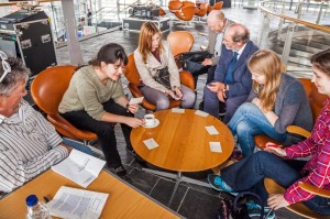 Participants at the Senedd Energy Cafe. Photo courtesy of Merryn Thomas